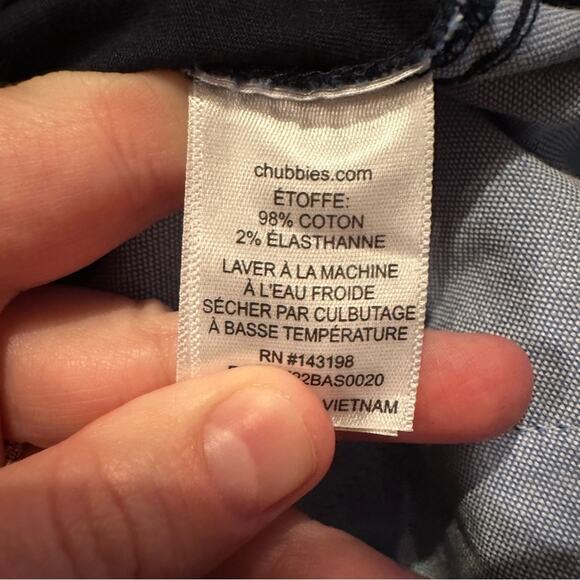 Chubbies The Armadas Originals Stretch 5.5" Inseam Shorts in Navy Blue NEW - Picture 8 of 10